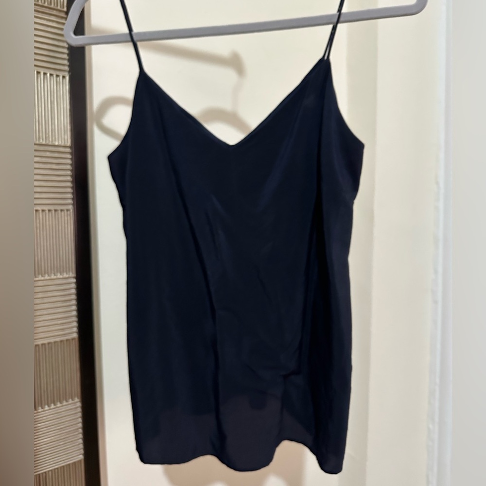 Amanda Uprichard Silk Navy Camisole Top